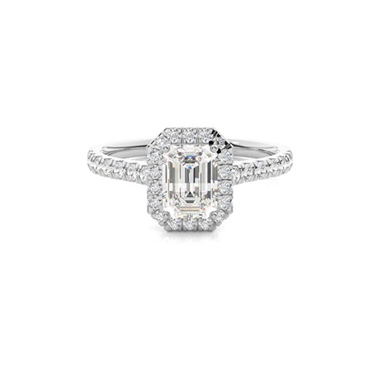 Emerald Cut Diamond Engagement Rings