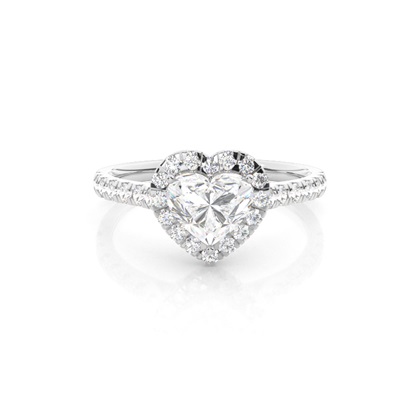 Silver Diamond Engagement Rings
