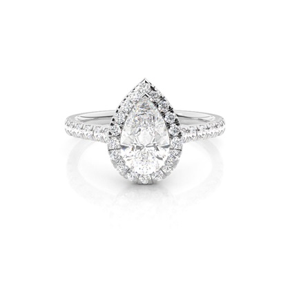 Pear Shaped Diamond Engagement Rings