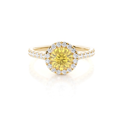 Yellow Gold Yellow Diamond Engagement Rings