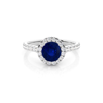 Silver Diamond Engagement Rings