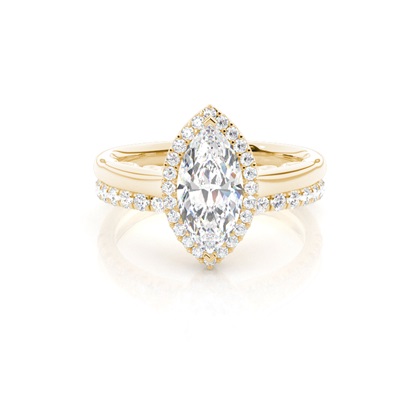 Marquise Bridal Diamond Engagement and Wedding Ring Sets