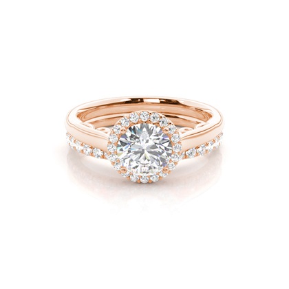 Rose Gold Diamond Engagement Rings