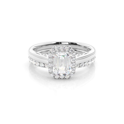 Emerald Bridal Set Diamond Engagement Rings