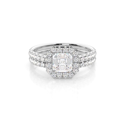 Asscher Diamond Engagement Rings