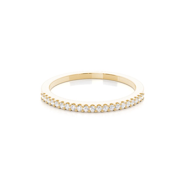 Shared Prong Setting Round Diamond Wedding Band