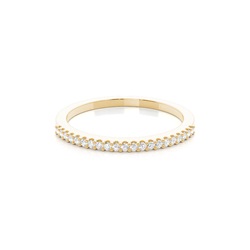 Shared Prong Setting Round Diamond Wedding Band