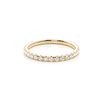Yellow Gold Eternity Diamond Rings