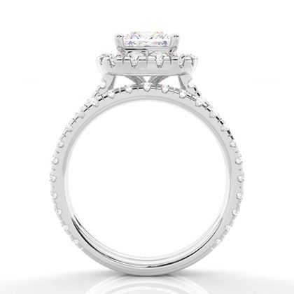 Princess Bridal Set Engagement Rings