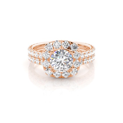 Rose Gold Diamond Engagement Rings