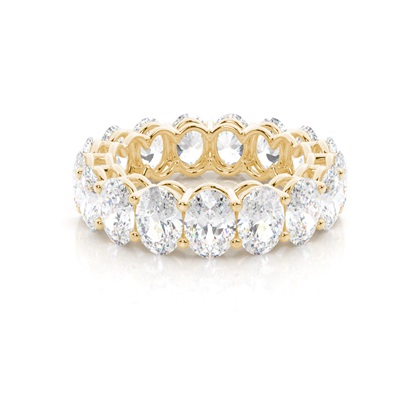 Yellow Gold Full Eternity Diamond Rings