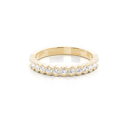 Yellow Gold Eternity Diamond Rings