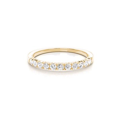 Yellow Gold Eternity Diamond Rings