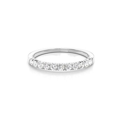 Zinkeneinstellung Runder Diamant-Ring der halben Ewigkeit