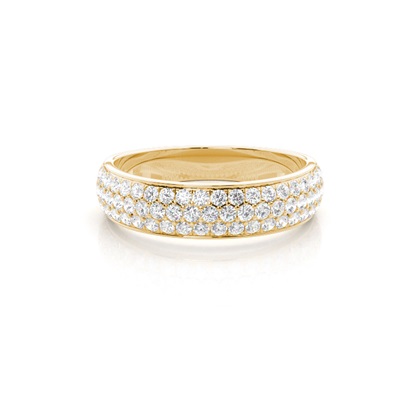 Yellow Gold Eternity Diamond Rings