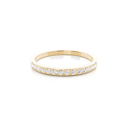 Yellow Gold Eternity Diamond Rings