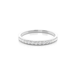 Zinkeneinstellung Runder Diamant-Ring der halben Ewigkeit