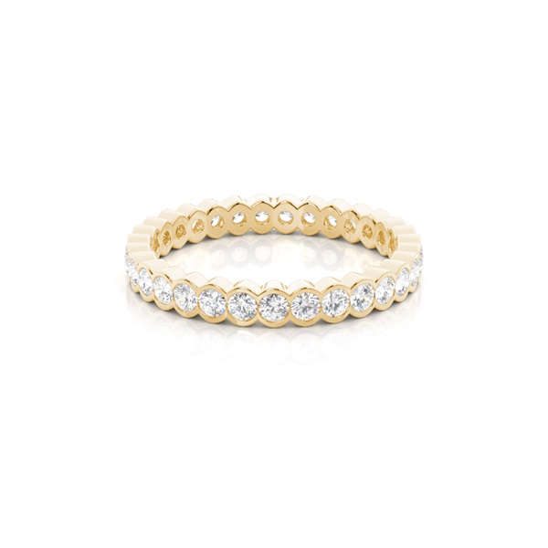 Bezel Setting Round Diamond Full Eternity Ring