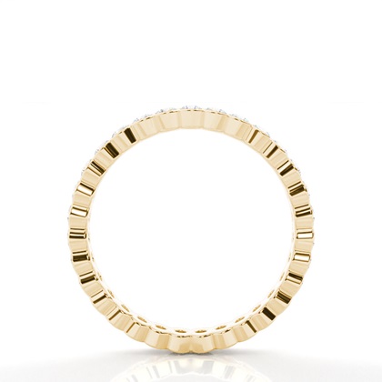 Full Eternity Yellow Gold Diamond Rings