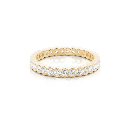 Yellow Gold Eternity Diamond Rings