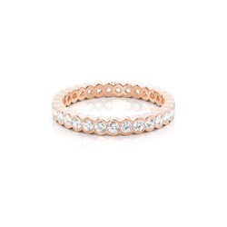 Bezel Setting Round Diamond Full Eternity Ring