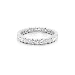 Lünette Einstellung Round Diamond Full Eternity Ring