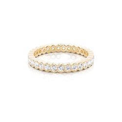 Bezel Setting Round Diamond Full Eternity Ring