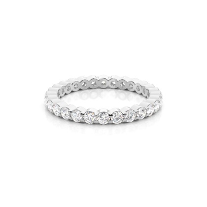 Prong Setting Round Diamond Full Eternity Ring