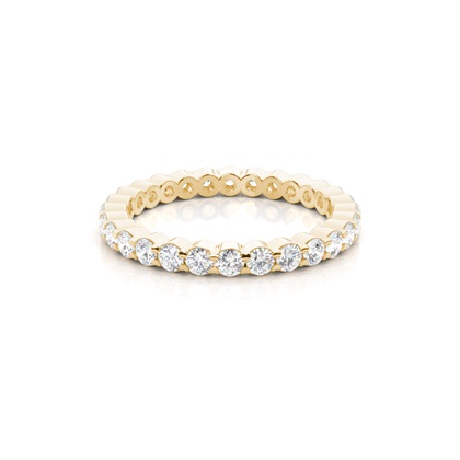 Yellow Gold Eternity Diamond Rings