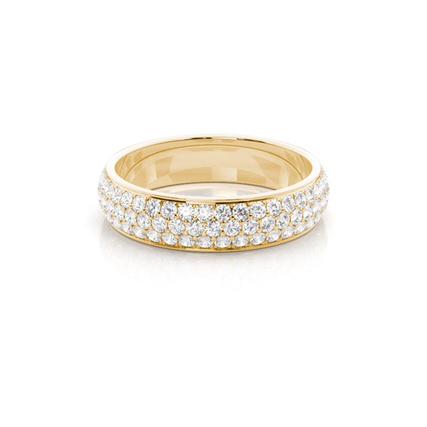 Pave Setting Round Diamond Full Eternity Ring