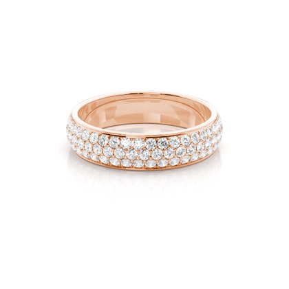 Rose Gold Full Eternity Diamond Rings