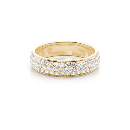 Yellow Gold Eternity Diamond Rings