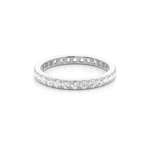 Prong Setting Round Diamond Full Eternity Ring