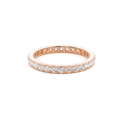 Rose Gold Full Eternity Diamond Rings
