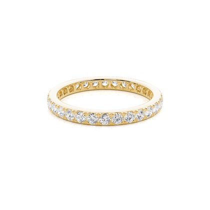 Yellow Gold Eternity Diamond Rings