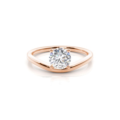 Rose Gold Womens Diamond Engagement Rings