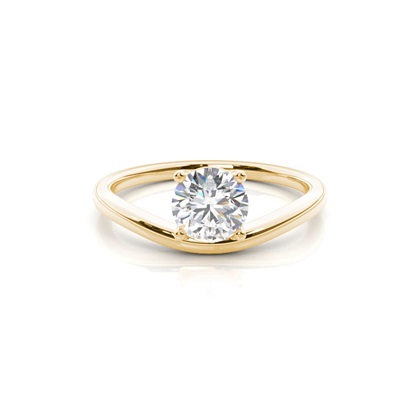 Yellow Gold Womens Diamond Engagement Rings