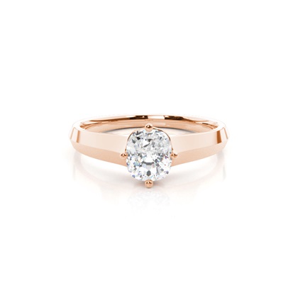 Cushion Rose Gold Diamond Rings