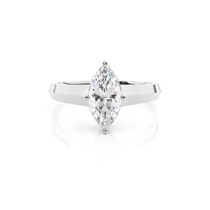 Marquise Solitaire Diamond Rings