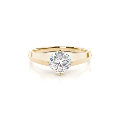 Yellow Gold Solitaire Engagement Rings