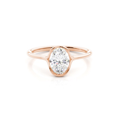 Oval Rose Gold Diamond Jewellery Gifts