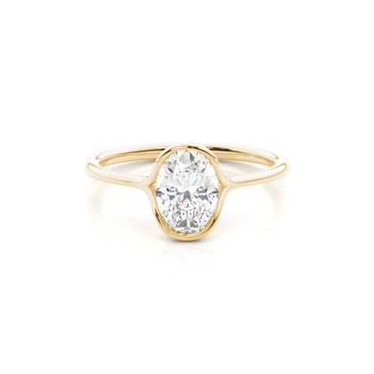 Oval Yellow Gold Diamond Jewellery Gifts