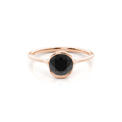 Rose Gold Solitaire Diamond Rings