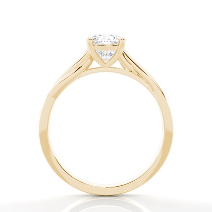 1.00 Carat Gelbgold Solitärringe Verlobungsringe