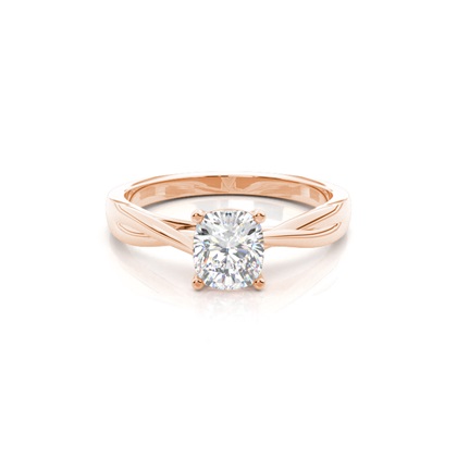 Rose Gold Solitaire Diamond Rings