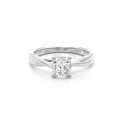 Silver Diamond Engagement Rings