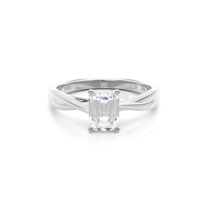 Silver Diamond Engagement Rings