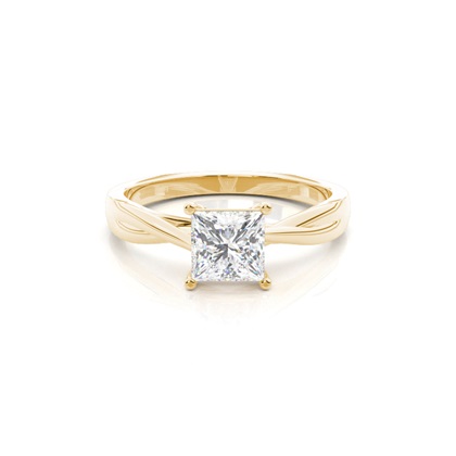 Princess Solitaire Diamond Rings 