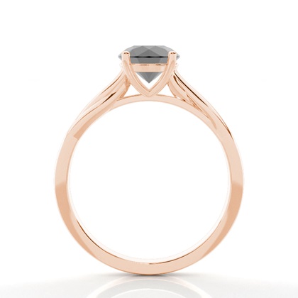 Rose Gold Twisted Engagement Rings