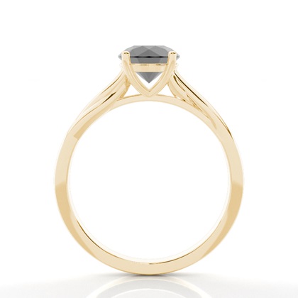 Gelbgold Verdrehte Verlobungsringe